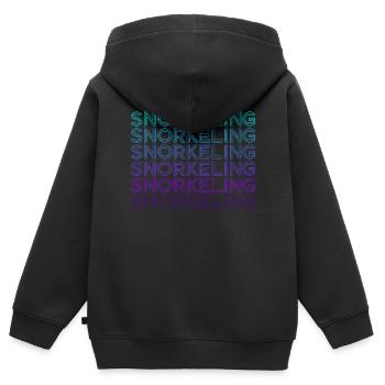 Schnorcheln Schnorchel Schnorchler Retro - Kinder Premium Organic Zip Hoodie - Schwarz - Hinten - AI Model Kid Male (0cm)