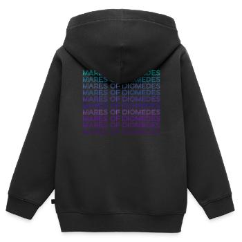 Stuten des Diomedes Griechische Mythologie Retro - Kinder Premium Organic Zip Hoodie - Schwarz - Hinten - AI Model Kid Male (0cm)