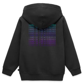 Hand der Geheimnisse Alchemie Alchemist Retro - Kinder Premium Organic Zip Hoodie - Schwarz - Hinten - AI Model Kid Male (0cm)