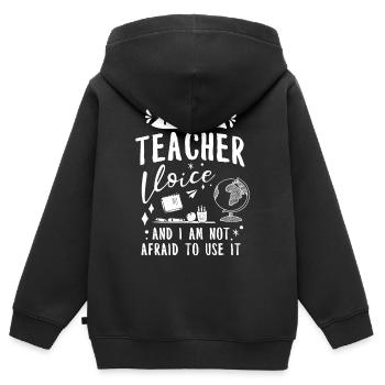 Teacher School Teacher 6th grade Primary school - Kids Premium Organic Zip-up Hoodie - black - Back - AI Model Kid Male (0cm)