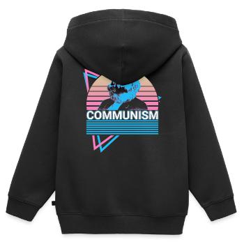 Communism Karl Marx Marx Marxism Communist So - Kids Premium Organic Zip-up Hoodie - black - Back - AI Model Kid Male (0cm)