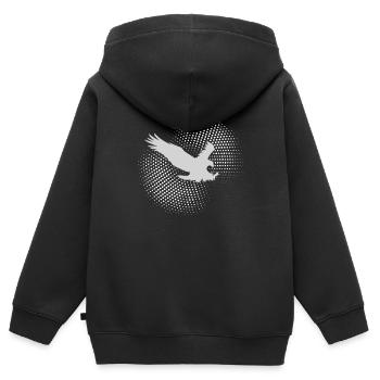 Aigle - Sweat Premium à capuche zippé enfant bio - noir - Dos - AI Model Kid Male (0cm)