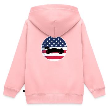 RC Buggy Racer Modellautos Hobby USA Flagge USA - Kinder Premium Organic Zip Hoodie - Rosa - Hinten - AI Model Kid Female (0cm)