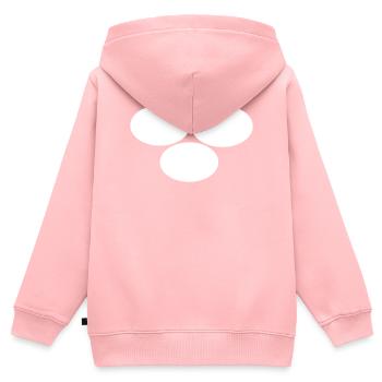 Three White Points - Kids Premium Organic Zip-up Hoodie - rose - Back - AI Model Kid Female (0cm)