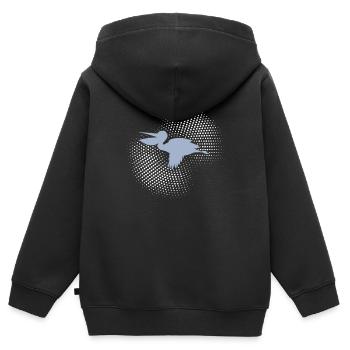 Pélican - Sweat Premium à capuche zippé enfant bio - noir - Dos - AI Model Kid Male (0cm)