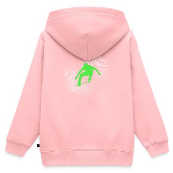 Skateboarding - Kids Premium Organic Zip-up Hoodie - rose - Back - AI Model Kid Female (0cm)
