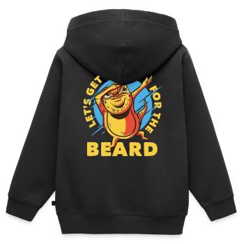 Dabbing Bartagame Dabber - Kinder Premium Organic Zip Hoodie - Schwarz - Hinten - AI Model Kid Male (0cm)