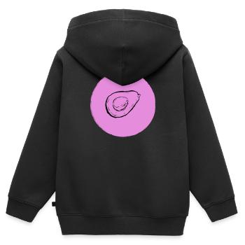 Avocado - Kinder Premium Organic Zip Hoodie - Schwarz - Hinten - AI Model Kid Male (0cm)