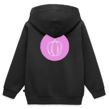 Paprika - Kinder Premium Organic Zip Hoodie - Schwarz - Hinten - AI Model Kid Male (0cm)