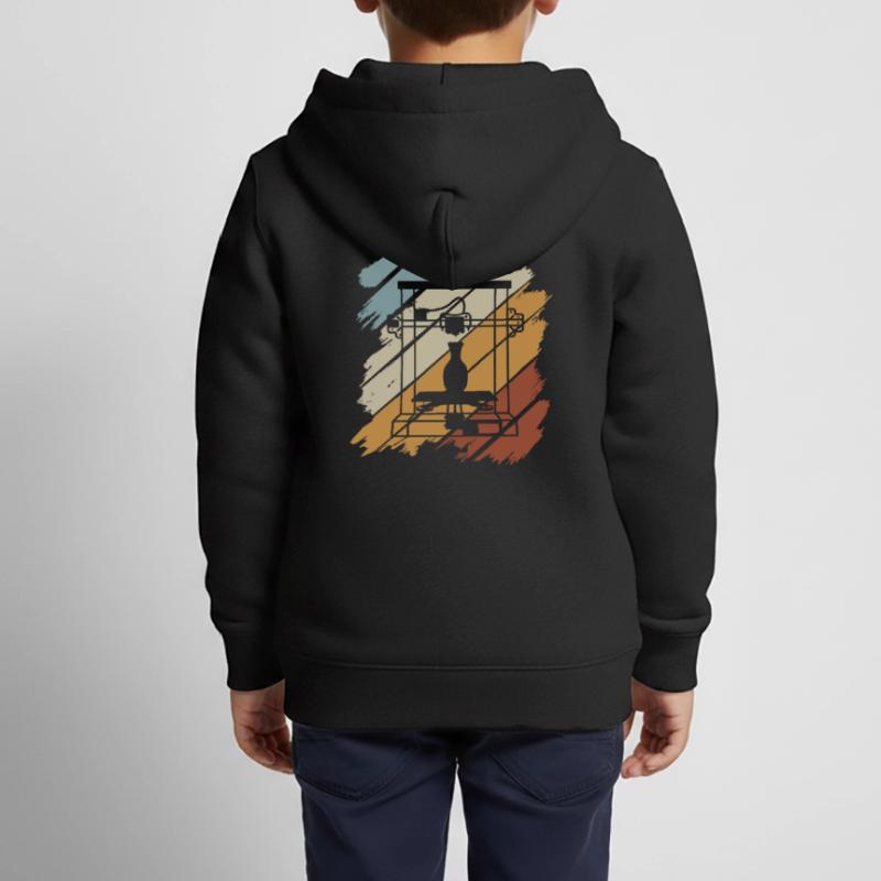 3D Printer Printing Machine Technology Technology Hobby Kids Premium Organic Zip-up Hoodie