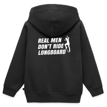 Skateboard Tshirt Skater Sk8 Sk8er Halfpipe Flip - Kinder Premium Organic Zip Hoodie - Schwarz - Hinten - AI Model Kid Male (0cm)