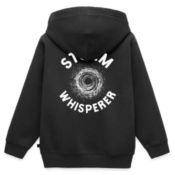 Storm Chaser Hurricane Meteorology - Kinder Premium Organic Zip Hoodie - Schwarz - Hinten - AI Model Kid Male (0cm)