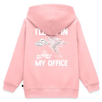 Storm Chaser Hurricane Meteorology - Kids Premium Organic Zip-up Hoodie - rose - Back - AI Model Kid Female (0cm)