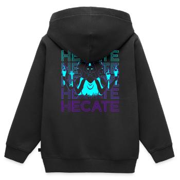 Hekate Griechische Mythologie Antike griechische G - Kinder Premium Organic Zip Hoodie - Schwarz - Hinten - AI Model Kid Male (0cm)