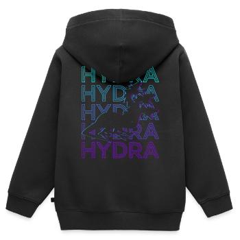 Hydra Griechische Mythologie Altgriechisch - Kinder Premium Organic Zip Hoodie - Schwarz - Hinten - AI Model Kid Male (0cm)