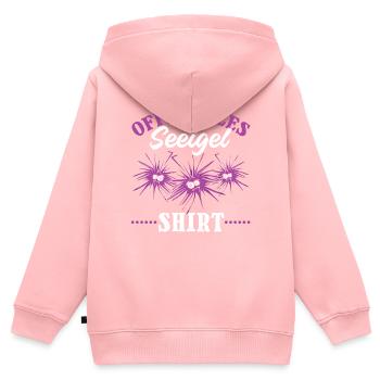 Offizielles Seeigel Shirt Lustiges Seeigel - Kinder Premium Organic Zip Hoodie - Rosa - Hinten - AI Model Kid Female (0cm)