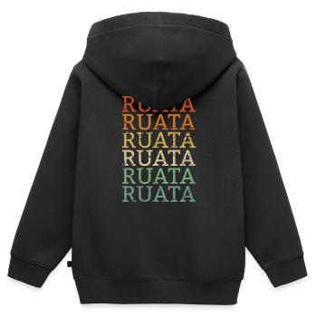 Retro Rutenfest Ravensburg Ravensburger - Kinder Premium Organic Zip Hoodie - Schwarz - Hinten - AI Model Kid Male (0cm)