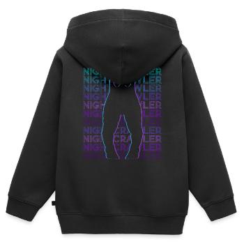 Fresno Nightcrawler Cryptoid Cryptozoology - Kids Premium Organic Zip-up Hoodie - black - Back - AI Model Kid Male (0cm)