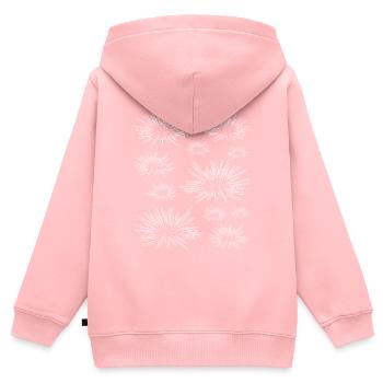 Seeigel Viele Seeigel - Meerestiere Seeigel - Kinder Premium Organic Zip Hoodie - Rosa - Hinten - AI Model Kid Female (0cm)
