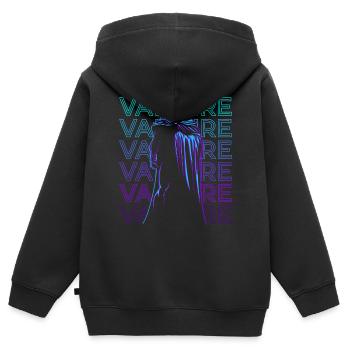 Vampir Blutsauger Retro - Kinder Premium Organic Zip Hoodie - Schwarz - Hinten - AI Model Kid Male (0cm)