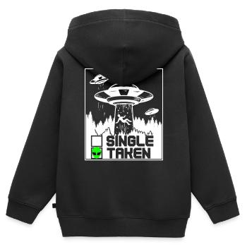 Alien Geschenk Außerirdische Ufo Area 51 Sci-fi - Kinder Premium Organic Zip Hoodie - Schwarz - Hinten - AI Model Kid Male (0cm)