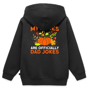 Annonce de grossesse Annonce de bébé - Sweat Premium à capuche zippé enfant bio - noir - Dos - AI Model Kid Male (0cm)