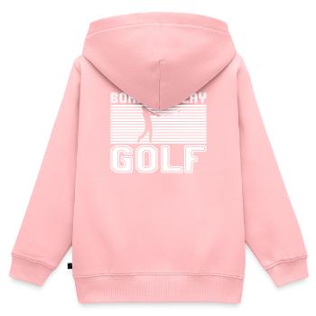 Golfe - Sweat Premium à capuche zippé enfant bio - rose - Dos - AI Model Kid Female (0cm)
