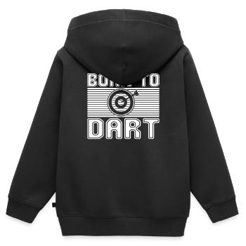Dard - Sweat Premium à capuche zippé enfant bio - noir - Dos - AI Model Kid Male (0cm)