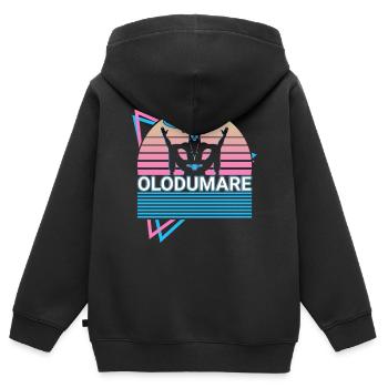 Olodumare Orisha Afrikanische Gottheit Yoruba Reli - Kinder Premium Organic Zip Hoodie - Schwarz - Hinten - AI Model Kid Male (0cm)