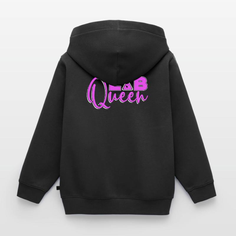 Laboratory Technician Lab Queen Science Gift Kids Premium Organic Zip-up Hoodie