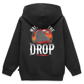 Montagnes russes vintage attendre - Sweat Premium à capuche zippé enfant bio - noir - Dos - AI Model Kid Male (0cm)