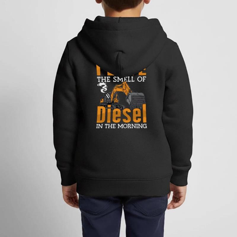 Baggern Baggerfahrer Bagger Bauarbeiter Geschenk Kinder Premium Organic Zip Hoodie