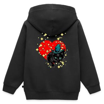 Magical Valentine's Day Love Conjure Hangover - Kids Premium Organic Zip-up Hoodie - black - Back - AI Model Kid Male (0cm)