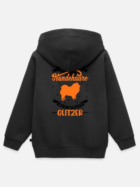 Mittelspitz Glitzer - Kinder Premium Organic Zip Hoodie -