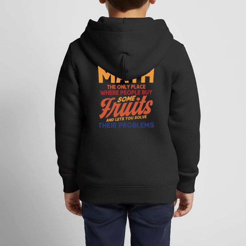 Math Mathematics Science Math Gift Kids Premium Organic Zip-up Hoodie