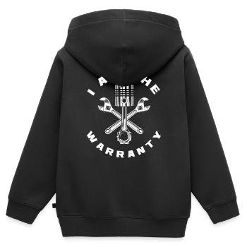 Automechaniker Garantie - Kinder Premium Organic Zip Hoodie - Schwarz - Hinten - AI Model Kid Male (0cm)