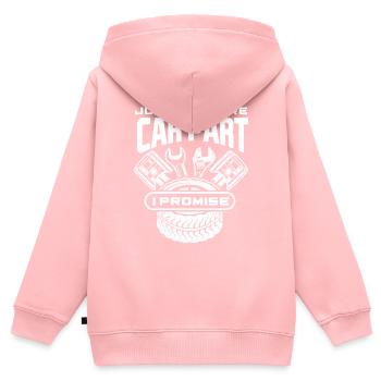 Car Mechanic Parts - Kids Premium Organic Zip-up Hoodie - rose - Back - AI Model Kid Female (0cm)
