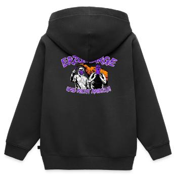 Erzgebirge und nicht anders UPDATE - Kinder Premium Organic Zip Hoodie - Schwarz - Hinten - AI Model Kid Male (0cm)