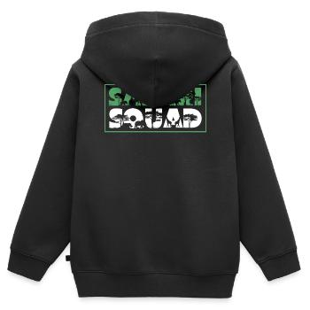 Safari -Kader, Eine Safari - Kinder Premium Organic Zip Hoodie - Schwarz - Hinten - AI Model Kid Male (0cm)
