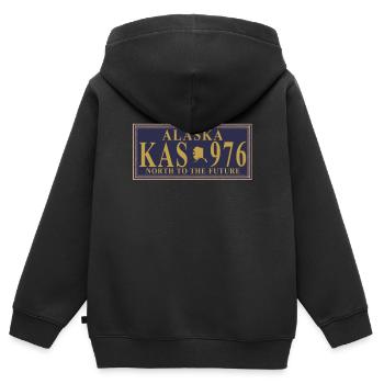 Alaska - Sweat Premium à capuche zippé enfant bio - noir - Dos - AI Model Kid Male (0cm)