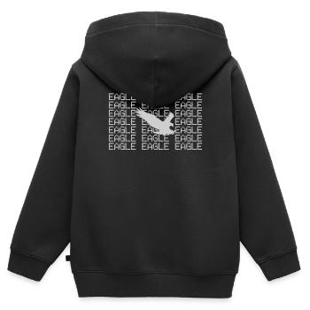 Aigle - Sweat Premium à capuche zippé enfant bio - noir - Dos - AI Model Kid Male (0cm)
