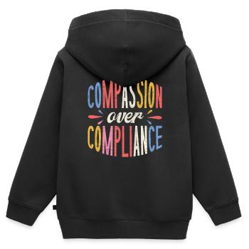 ABA -Therapeut, ABA -Therapie, Therapeut, SPEd - Kinder Premium Organic Zip Hoodie - Schwarz - Hinten - AI Model Kid Male (0cm)
