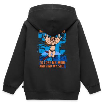 Plongée apnée apnée Apnée Cadeau - Sweat Premium à capuche zippé enfant bio - noir - Dos - AI Model Kid Male (0cm)
