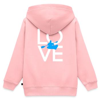 Canoe - Kids Premium Organic Zip-up Hoodie - rose - Back - AI Model Kid Female (0cm)