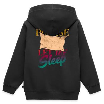 Dormir - Sweat Premium à capuche zippé enfant bio - noir - Dos - AI Model Kid Male (0cm)