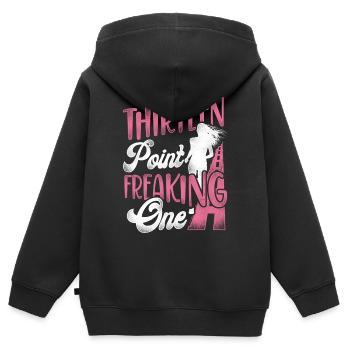 Running Runner Half Marathon - Kids Premium Organic Zip-up Hoodie - black - Back - AI Model Kid Male (0cm)