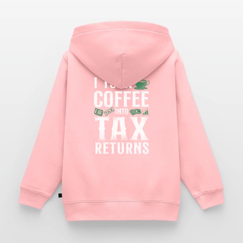 Comptable Comptable Comptable Comptabilité Sweat Premium à capuche zippé enfant bio