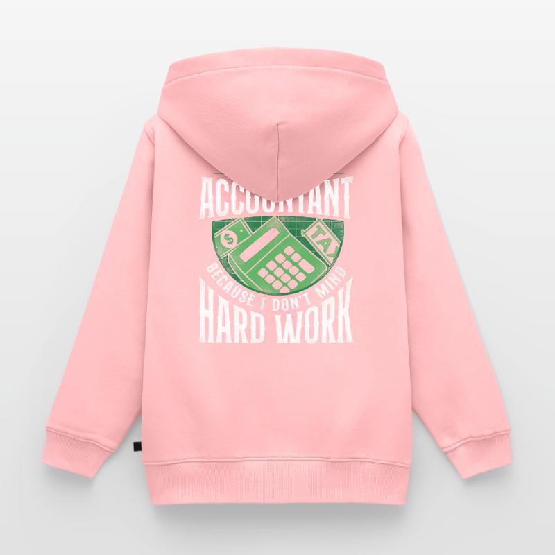 Comptable Comptable Comptable Comptabilité Sweat Premium à capuche zippé enfant bio