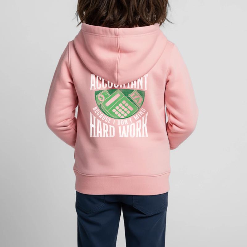 Comptable Comptable Comptable Comptabilité Sweat Premium à capuche zippé enfant bio