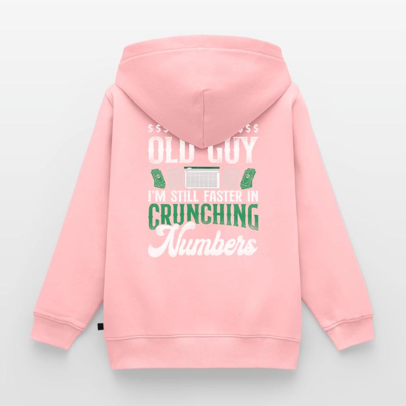 Comptable Comptable Comptable Comptabilité Sweat Premium à capuche zippé enfant bio